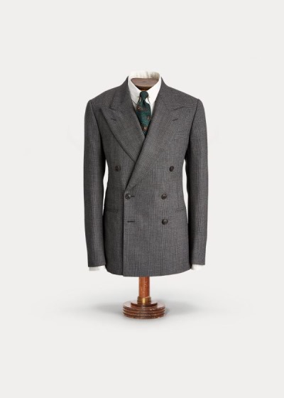 Blazer Ralph Lauren Glen Plaid Wool Homem 51397-YKLX